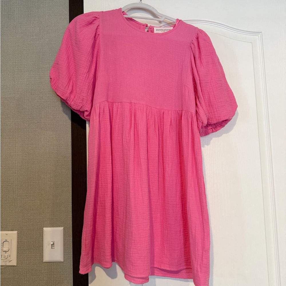 Pants store pink mini dress